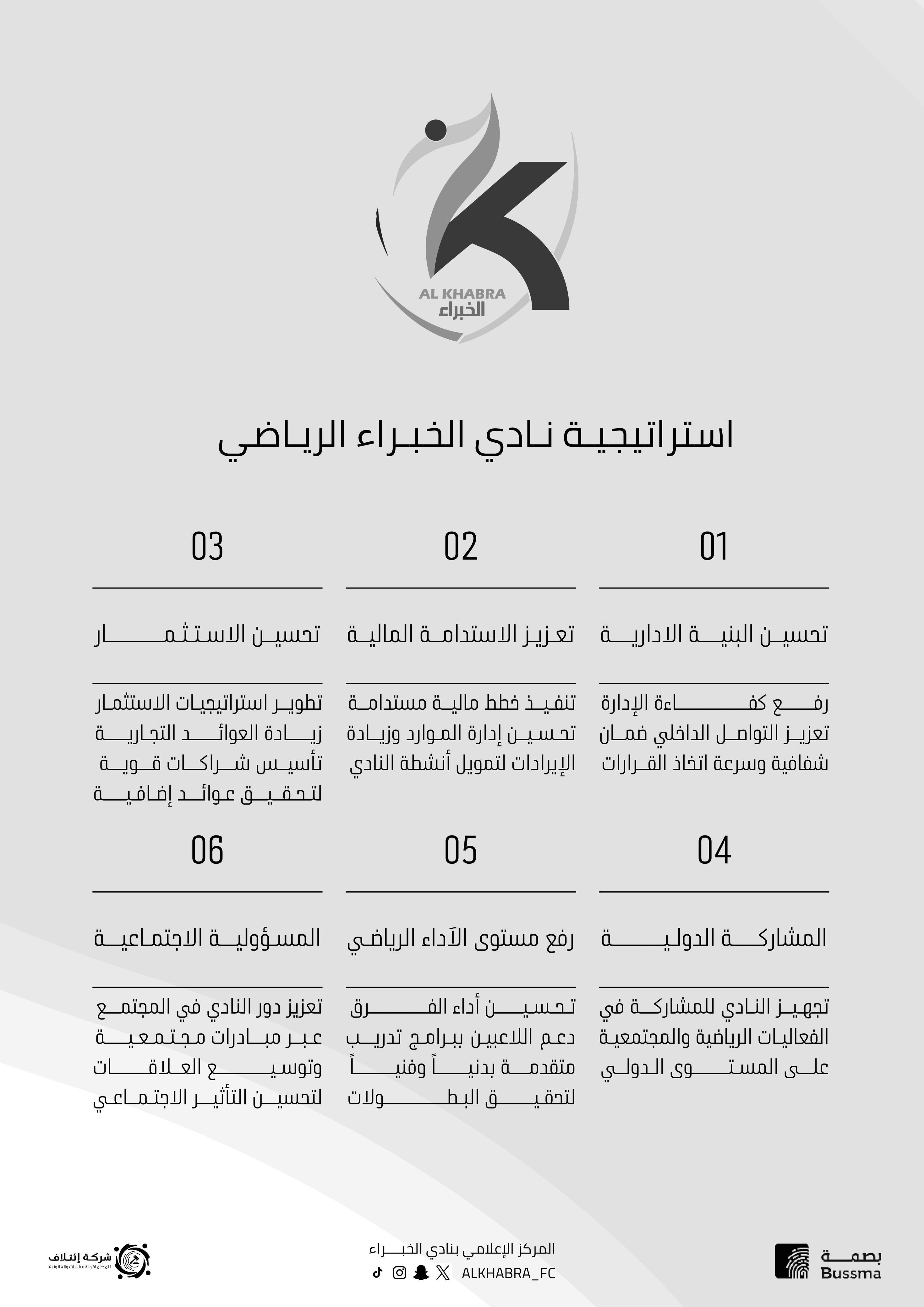 تجديد التأكيد على استراتيجية نادي الخبراء ومواصلة العمل وفق مستهدفاتها التطويرية.